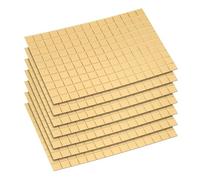 sourcing map 1050pcs Self Adhesive Mirrors Mosaic Tiles, 10 x 10 mm Mini Square Acrylic Disco Ball Tiles Sticker for DIY Disco Ball Craft Decorations Making, Gold