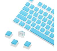 sourcing map 108 Keys PBT Pudding Keycaps Set OEM Profile Double Shot for Mechanical Keyboard Layout, Sky Blue