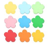 sourcing map 108 Pcs Colorful Flower Cutouts Paper, Spring Bulletin Board Cutouts Decorations Flower Shaped Die Cut Paper Cut-Outs with Glue Point for DIY Craft Classroom