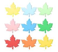 sourcing map 108 Pcs Colorful Maple Leaf Cutouts Paper, Spring Bulletin Board Cutouts Decorations Maple Leaf Shaped Die Cut Paper Cut-Outs with Glue Point for DIY Craft Classroom