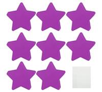 sourcing map 108Pcs Stars Cutouts, 3.5 x 4 Inch Paper Star Shaped Paper Cards for Bulletin Board Decorations, Wall Cut-outs Classroom DIY Craft(Purple, with 120 Dot Glue)