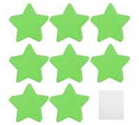 sourcing map 108Pcs Stars Cutouts, 3.5 x 4 Inch Paper Star Shaped Paper Cards for Bulletin Board Decorations, Wall Cut-outs Classroom DIY Craft(Dark Green, with 120 Dot Glue)