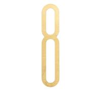 sourcing map 10cm Height Solid Brass House Numbers for Outside, Nordic Self Adhesive Mailbox Numbers for Wall Decor, Door Apartment Office Hotel Room Street Address, Easy to Stick (Numeric 8)