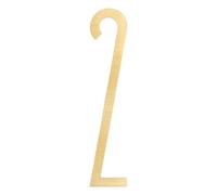 sourcing map 10cm Height Solid Brass House Numbers for Outside, Nordic Self Adhesive Mailbox Numbers for Wall Decor, Door Apartment Office Hotel Room Street Address, Easy to Stick (Numeric 2)