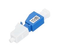 sourcing map 10dB LC Fiber Attenuator, LC/UPC SM Single Mode Fixed Fiber Optic Attenuator Male to Female for Fiber Optic Transmission Pack of 1