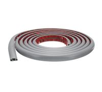 sourcing map 10ft Cord Cover Floor W0.3" x H0.3" Inner Channel PVC Hide Extension Cable Floor Wire Hider Wire Covers Protector for Prevent Cable Trips Cables Management, Grey