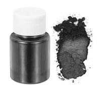 sourcing map 10g/0.35oz Cosmetic Grade Mica Powder, 600 Mesh Mica Powder Natural Resin Epoxy Pigment Powders for Casting Resin, Candle Dye, DIY Nail Polish and Lip Gloss, Silver Black