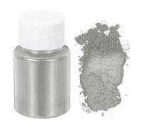 sourcing map 10g/0.35oz Cosmetic Grade Mica Powder, 600 Mesh Mica Powder Natural Resin Epoxy Pigment Powders for Casting Resin, Candle Dye, DIY Nail Polish and Lip Gloss, Light Gray