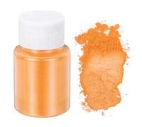 sourcing map 10g/0.35oz Cosmetic Grade Mica Powder, 600 Mesh Mica Powder Natural Resin Epoxy Pigment Powders for Casting Resin, Candle Dye, DIY Nail Polish and Lip Gloss, Bright Orange