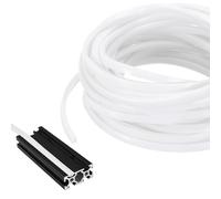 sourcing map 10m / 32.8ft Aluminum Extrusion T Slot Cover Flat Seal, Protection Dust Strip Bracket Insert for 6mm Slot 2020 Series Aluminum Profile 3D Printer Accessories, Pack of 1(Pale)
