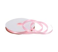 sourcing map 10mm 25 Yard(23m) Satin Ribbon Grosgrain Thin Solid Silk Wedding Bouquet Ribbon for Valentine's Day Gift Wrapping Cake Box Bows Pale Pink