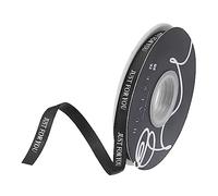 sourcing map 10mm(3/8") Thin 50 Yard Personalized Satin Ribbon Just for You Black Grosgrain Ribbon for Gift Wrapping Wedding Bouquets