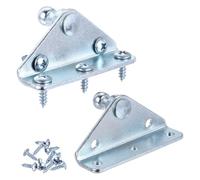 sourcing map 10MM Ball Stud Mounting Bracket, 2PCS Gas Struts Mounting Bracket and 10PCS Screws, Stainless Steel Gas Spring Lift Strut Bracket