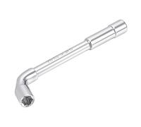 sourcing map 10mm Metric L Shaped Angled Hex Socket Wrench Chrome Plated, Cr-V