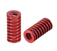 sourcing map 10mm OD 20mm Long Spiral Stamping Middle Load Compression Die Spring Red 2Pcs