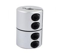 sourcing map 10mm to 14mm Shaft Coupling 45mm Length 32mm Diameter Coupler Aluminum Alloy Joint Motor for 3D Printer CNC Machine DIY Encoder