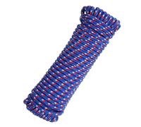 sourcing map 10mm x 27.5m Polypropylene Rope,Solid Braided Utility Rope All Purpose Boat Marine Cord for Camping,Flag Pole,Clothesline,Outdoor,Blue/Red/White