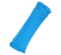 sourcing map 10mm x 27.5m Polypropylene Rope,Solid Braided Utility Rope All Purpose Boat Marine Cord for Camping,Flag Pole,Clothesline,Outdoor,Sky Blue