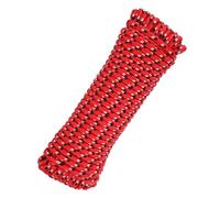 sourcing map 10mm x 30.5m Polypropylene Rope,Solid Braided Utility Rope All Purpose Boat Marine Cord for Camping,Flag Pole,Clothesline,Outdoor,Red/Black/White
