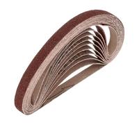 sourcing map 10mm x 330mm Sanding Belts, 24 Pcs 40 Grits Aluminum Oxide