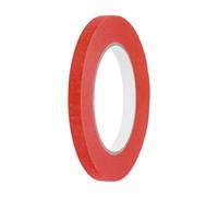 sourcing map 10mm x 50 Meters Colored Masking Tape Universal Crepe Paper Colorful Masking Painter Tape for Art Drawing DIY Handcraft Labeling Sealing, Red