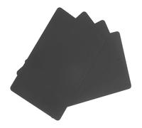sourcing map 10Pack Blank PVC Cards 20mil ID Blank Credit Cards Plastic Waterproof & Double Sided Printing for ID Badge Printer, Graphics Black