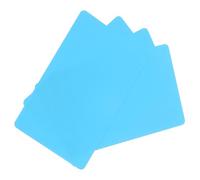 sourcing map 10Pack Blank PVC Cards 20mil ID Blank Credit Cards Plastic Waterproof & Double Sided Printing for ID Badge Printer, Graphics Blue