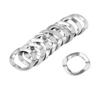 sourcing map 10Pcs 0.49" x 0.71" x 0.01" 304 Stainless Steel Wave Spring Washer for Screw Bolt