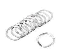 sourcing map 10Pcs 0.91" x 1.14" x 0.01" 304 Stainless Steel Wave Spring Washer for Screw Bolt