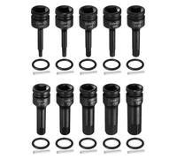 sourcing map 10pcs 1/2" Drive Impact Hex Bit Socket Set 5-19mm Metric CR-MO Steel 6-Point Sockets with Cotter Pin for Power Drill Drivers Adapter