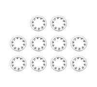 sourcing map 10Pcs 1/2 Internal Tooth Lock Washer, 304 Stainless Steel Multi-Tooth Star Washer Locking Fastener, Silver Tone