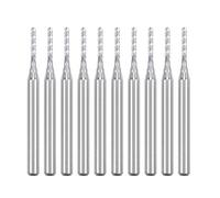 sourcing map 10Pcs 1.3mm Carbide End Mill Engraving Milling Cutter CNC Router Bits for PCB Machine, 1/8" Shank