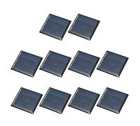 sourcing map 10Pcs 1.5V 0.225W 150mA Mini Solar Panels, Small Solar Photovoltaic Power Cells Charge DIY Electric Toy Materials Kits