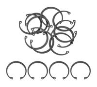 sourcing map 10Pcs 1 9/16" Internal Retaining Ring Circlip, 65 Mn Spring Steel Internal Circlip Snap Rings C-Clips for Grooved Shafts Studs, Black