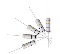 sourcing map 10Pcs 100K Ohm Resistor, 5W 5% Tolerance Metal Oxide Film Resistors, Shaft Lead, Flame Proof for DIY Electronic Projects and Experiments