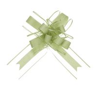 sourcing map 10pcs 11 Inch Extra Large Pull Bow Gift Wrapping Big Organza Bows Ribbon Army Green for Wedding Baskets Presents Christmas Party