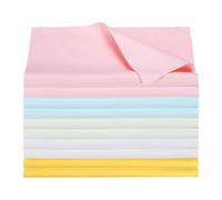 sourcing map 10pcs 12"x12" Large Microfiber Guitar Polishing Cleaning Cloths Soft Thick Cymbal Cleaner Multi-color for Violin Piano Trumpet Flute Ukulele Musical Instruments
