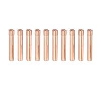 sourcing map 10pcs 13N22 TIG Welding Collet 1/16" (1.6mm) Copper Tungsten Electrode Collet Tips for WP9 20 25 TIG Welding Torch Series