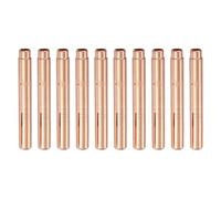 sourcing map 10pcs 13N22L TIG Welding Collet 1/16" (1.6mm) Copper Tungsten Electrode Collet Tips for WP9 20 25 TIG Welding Torch Series