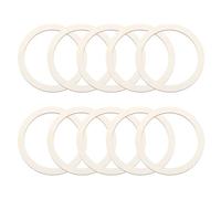 sourcing map 10Pcs 15.4cm Natural Wood Rings, 2.5mm Thick Unfinished Wooden Loop Circle Ring, Flat Round Ornaments Wood Slices for Wreath Frame, DIY Craft Projects, Painting, Home Decor