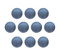 sourcing map 10pcs 16L Fabric Cloth Covered Button 10mm 3/8" Plastic Shank Round Sewing DIY Buttons Craft Replacement Button for Sewing Clothing Suits Coats Blouses Sweaters, Sky Blue
