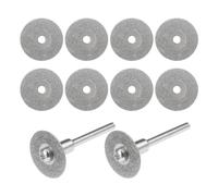 sourcing map 10pcs 18mm Diamond Coated Rotary Cut Off Grinding Wheel Discs W 1/8" Mandrel