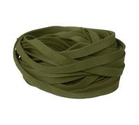 sourcing map 10Pcs 1m x 10mm Flat Leather String Cord, 1.4mm Thick Craft Suede Ribbon Braiding Lacing Strips Thread Rope for DIY Leather Crafts Necklace Bracelet Collars Belts, Army Green