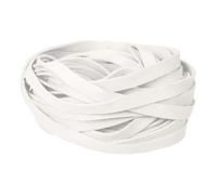 sourcing map 10Pcs 1m x 10mm Flat Leather String Cord, 1.4mm Thick Craft Suede Ribbon Braiding Lacing Strips Thread Rope for DIY Leather Crafts Necklace Bracelet Collars Belts, White
