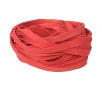 sourcing map 10Pcs 1m x 10mm Flat Leather String Cord, 1.4mm Thick Craft Suede Ribbon Braiding Lacing Strips Thread Rope for DIY Leather Crafts Necklace Bracelet Collars Belts, Light Red