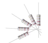 sourcing map 10Pcs 2.2 Ohm Resistor, 5W 5% Tolerance Metal Oxide Film Resistors, Lead, Flame Proof for DIY Electronic Projects and Experiments