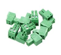 sourcing map 10PCS 2-Pin PCB Mount Screw Terminal Block Connectors 3.81mm/0.15inch Pitch Circuit Board Connectors for Home Appliances, Industrial Projects