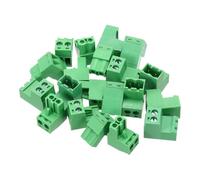 sourcing map 10PCS 2-Pin PCB Mount Screw Terminal Block Connectors 5.08mm/0.2inch Pitch Circuit Board Connectors for Home Appliances, Industrial Project