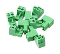sourcing map 10PCS 2-Pin PCB Mount Screw Terminal Block Connectors 5.08mm/0.2inch Pitch Circuit Board Connectors for Home Appliances, Industrial Projects