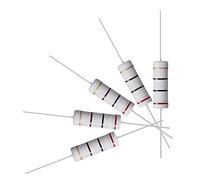 sourcing map 10Pcs 200 Ohm Resistor, 5W 5% Tolerance Metal Oxide Film Resistors, Axial Lead, Flame Proof for DIY Electronic Projects and Experiments